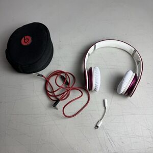 Beats by Dr. Dre Solo HD Wired On Ear Headband Headphones Pink TESTED